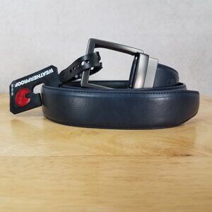 NEW Weatherproof Men's XS 26-28 AdjustableTrackless Slide Belt Navy Blue